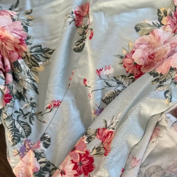 Flora Women's Pajama Set - Blue and Pink - Picture 3 of 6